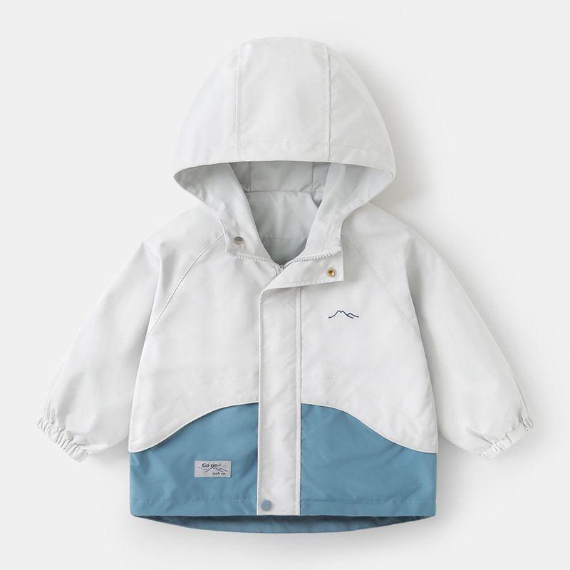 Boys' Waterproof Jacket, New Spring 2025 Children's Spring Clothing, New Toddler Clothing, Baby Children's Clothing Top, Spring Style Trendy