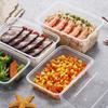 SJG Rectangular Disposable Plastic Food Containers 1000ml