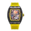 High-Value Fashion Quartz Luminous Waterproof Wine Barrel-Shaped Watch Men'S Business Smiley Face