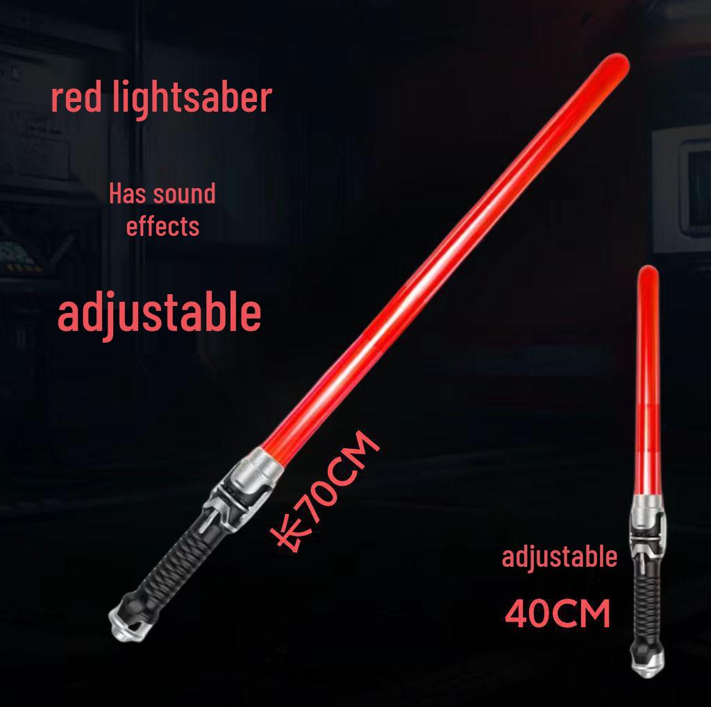 Star Wars Two-in-One Light Saber - Seven-Color Retractable Sound Toy