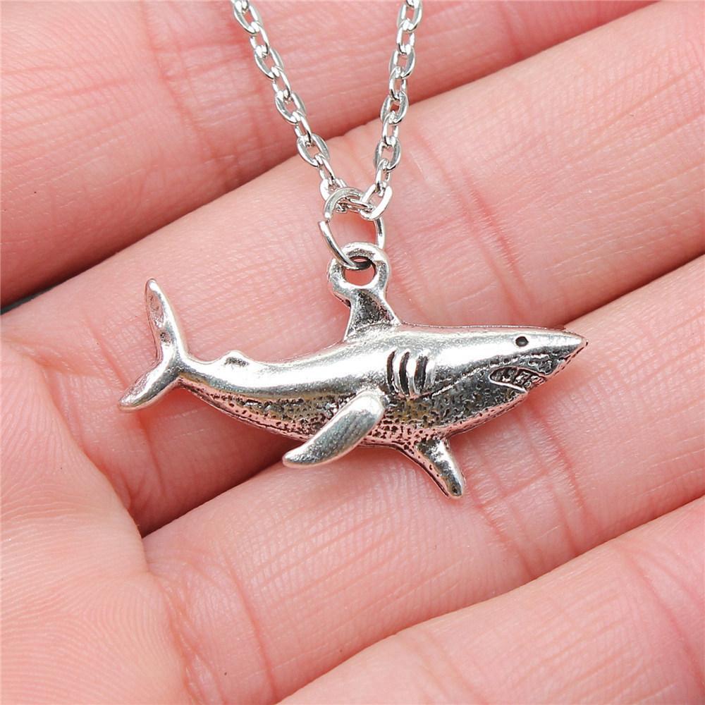 Mermaid Dolphin Ocean Life Pendant Antique Bronze Metal Men Collar Necklace Fashion Gift