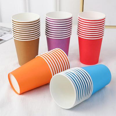 10ks 9 oz 250 ml Pevný tlustý papírový kelímek Jednorázový kelímek Svatba Narozeninový večírek Svátek Jednorázové nádobí