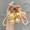 Bear Smiling Lovable Keychain Pvc Material Key Ring For Bags And Occasions Special
