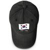 South Korea Flag Waves Print Snapback Baseball Cap, Sports Hat Hip Hop Non-Stretch Fabric Adjustable Buckle Sun Visor Adjustable Baseball Hat