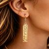 Custom Egyptian Name Earrings Egypt Women Cartouche Name Pendant Customized Hieroglyphic Jewelry Personalized Trend Gift for Her
