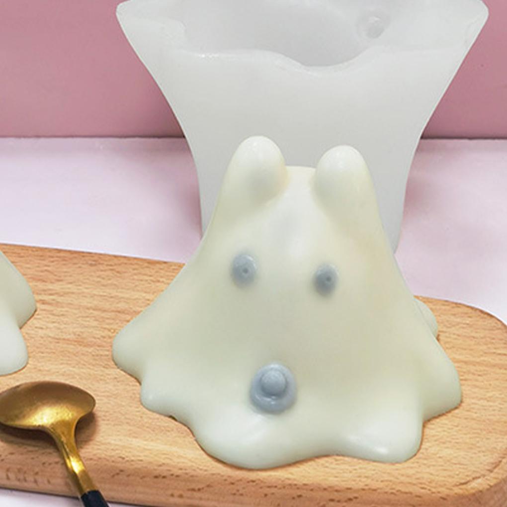 Versatile 3D Pudding Cat Candle Molds Non-Toxic Easy To Clean Durable Eco-Friendly Silica Gel