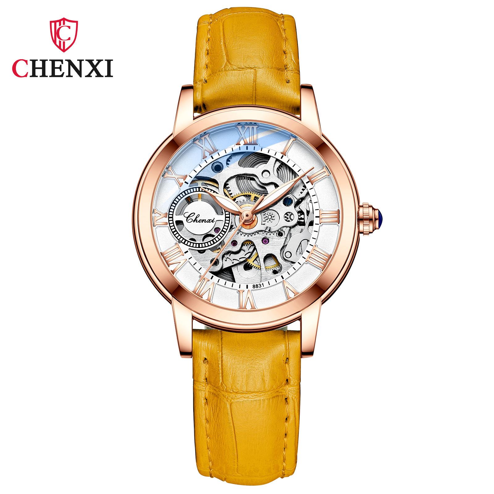 

Новий розкішний жіночий годинник ТОП-бренду з коробкою. Жіночі повсякденні світлові водонепроникні автоматичні порожнисті жіночі механічні годинники