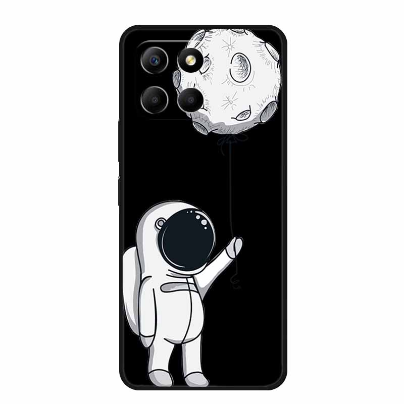 Cartoon Case For Honor X7c X8c X8b X5b Plus Play 9A X6b X6c Phone Case X 8 7 6 C Coque Cute Cat Black Silicone Soft Back Cover