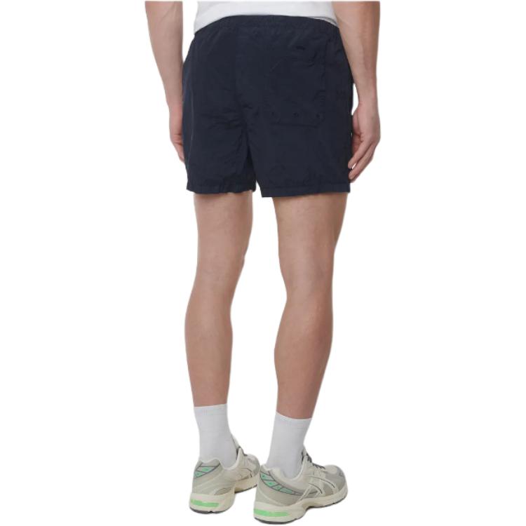 STONE ISLAND Solid Color Logo Slim Fit Swim Shorts Men Swimwear Dark-Blue K1S15B1000-06S0043-V0020