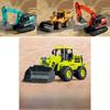 Inertia Bulldozer And Excavator Toy With Alloy Shovel For Kids Construction Play