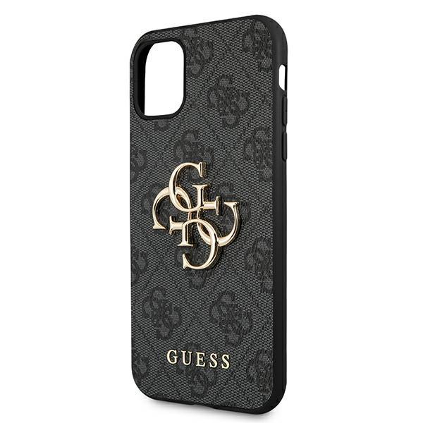 Guess Guhcn614Gmggr Iphone 11 6,1/ Xr Szary/Grey Hardcase 4G Big Metal Logo