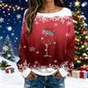 Christmas Sweatshirts For Women Knit Sweater Cute Shirt Fall Crewneck Pullover Tops