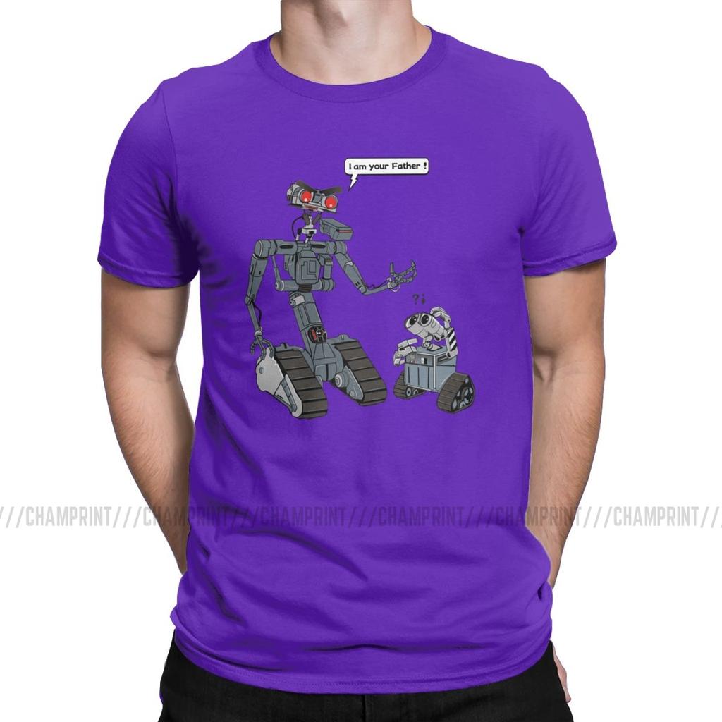 Leisure Related Circuits T Shirts Men T Shirts Short Circuit Johnny 5 80S Retro Robot Movies