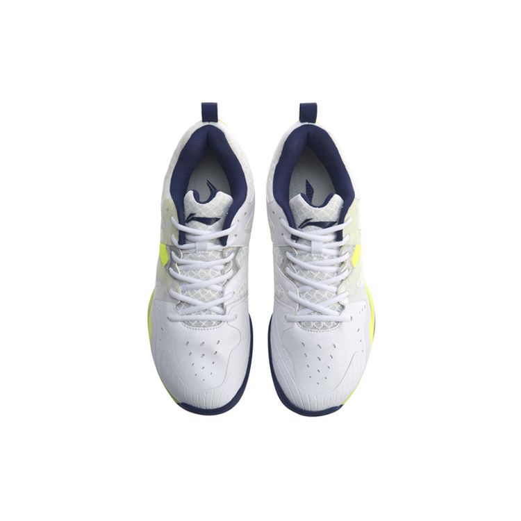 Li-Ning Synthetic Leather Wear-Resistant Breathable Lightweight Low-Top Badminton Shoes Unisex Shoes Standard-White AYTQ003-1