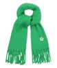 GRAVER [Unisex] Flower Dot Embroidered Bold Scarf_Green