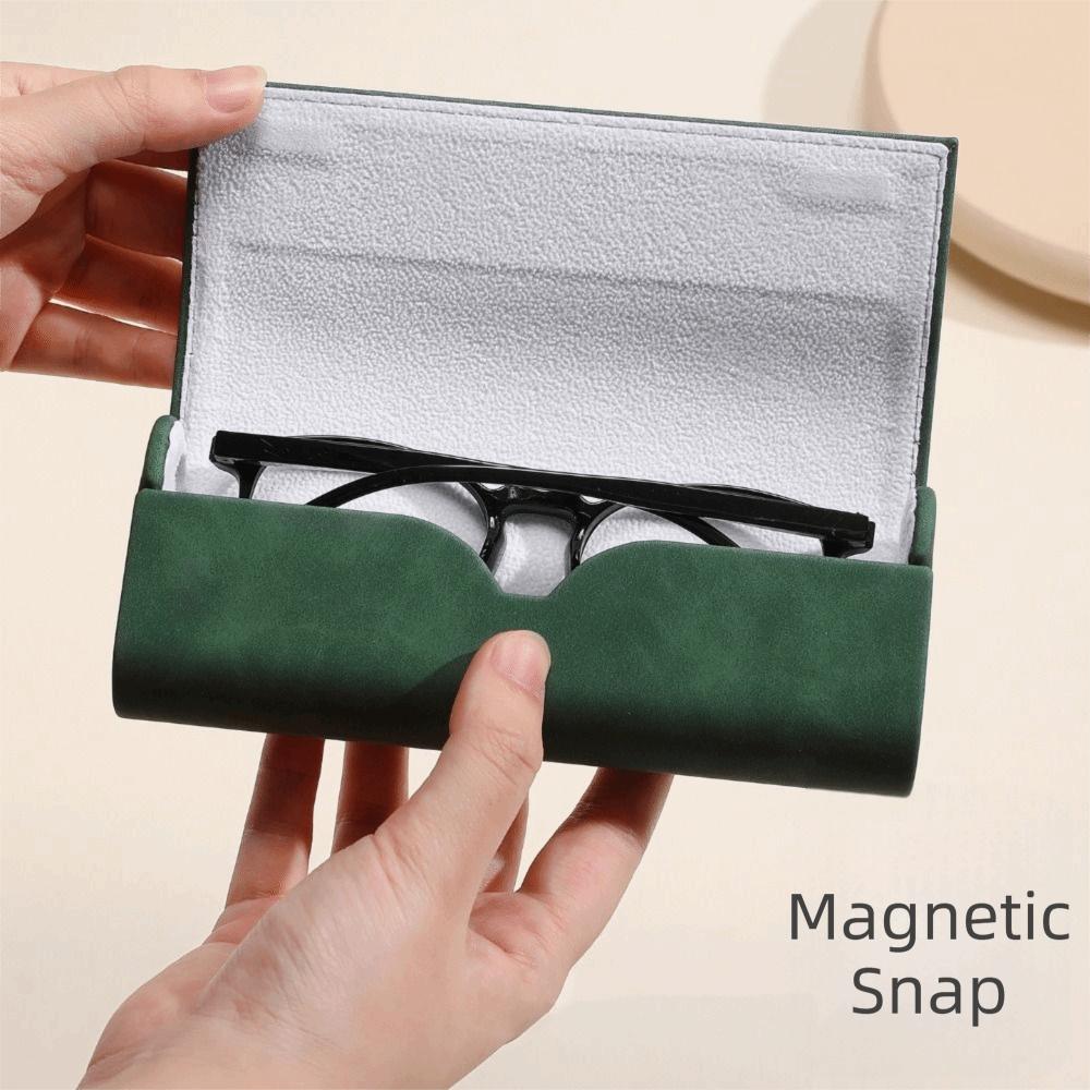 Leather Glasses Bag Large Capacity Sunglasses Protective Case Portable Eyewears Storage Box Work