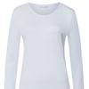 Hanro Long Sleeve Round T shirT 76491 Powder Blue 