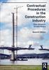 Libro Contractual Procedures In the Construction Industry