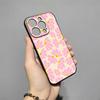 Pink Abstract Flower Phone Case For IPhone 17 Pro Max 16 15 14 Pro Max 13 11 X Xs Xr 8 7Plus Silicone Cover