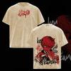 Tokyo Ghoul Kaneki Ken Cool Graphic Tshirt Men Women Clothing Short Sleeve Cotton T-shirts Washed Tee Harajuku Unisex T Shirt