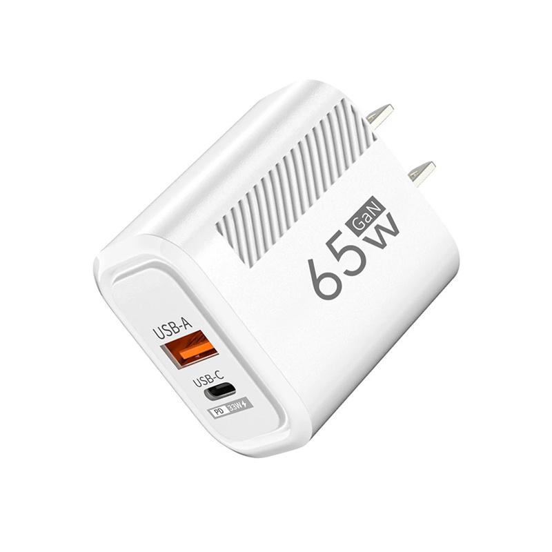 USB PD Charger 65W Plug Type C Fast Charging Phone GaN Charger Adapter EU/US for iPhone 16 15 Pro Max Samsung Phone Accessories