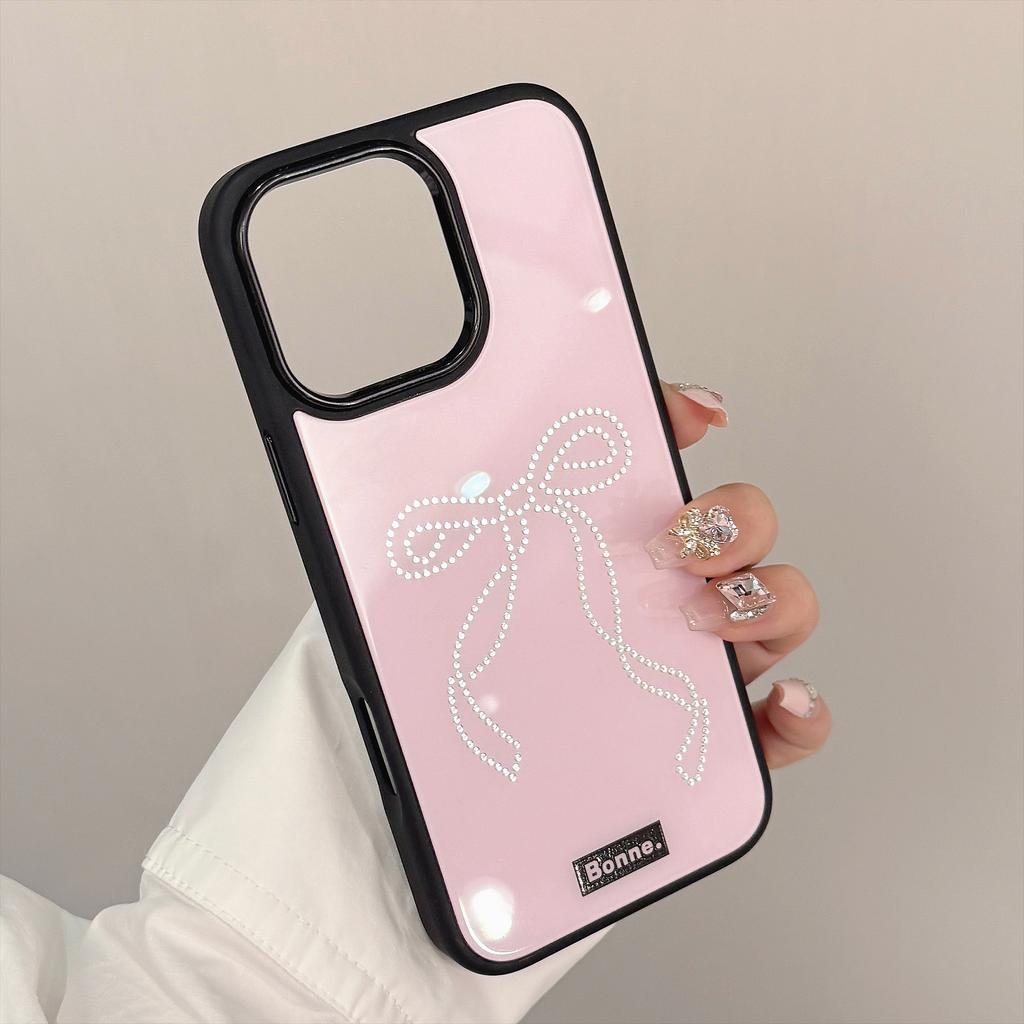 Gilded Ins Sweet Cool Style Iphone16 Apple 15pro Max Mobile Phone Case 1314 Bow 12 Suitable