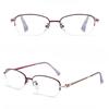 Men Reading Glasses Anti Blue Presbyopia Glasses Half Frame Farsightedness Business Óculos Anti Blue Light Glasses