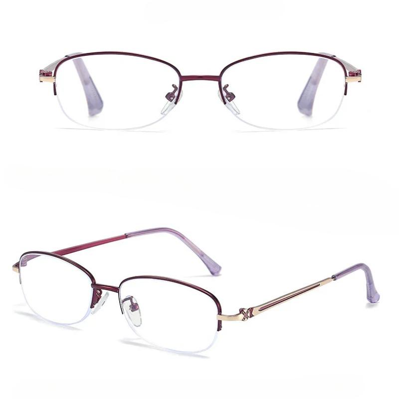 Men Reading Glasses Anti Blue Presbyopia Glasses Half Frame Farsightedness Business Óculos Anti Blue Light Glasses