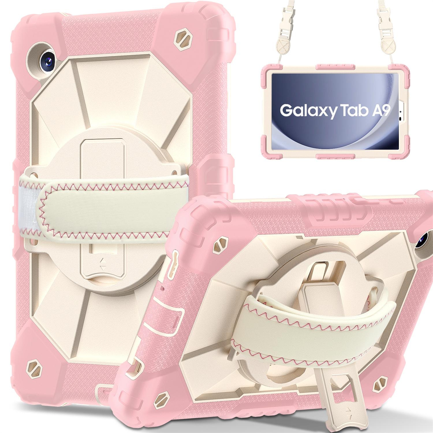 

Для Samsung Galaxy Tab A9 Samsung Galaxy Tab A9+ Дизайн с плечевым ремнем Вращающаяся на 360° ручка Прочная защитная подставка Противоударный противоударный чехол Samsung Galaxy Tab A9