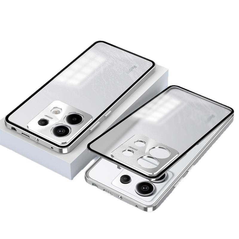 

Redmi Note 13 Pro/Poco X6 Metal Snap-Button Anti-Fall Phone Case Redmi Note 13 Pro