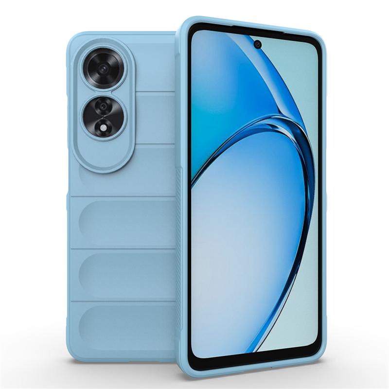 Для OPPO A60 чехол силиконовый жидкий TPU модный защитный чехол для телефона OPPO A60 чехол резиновый бронированный противоударный чехол OPPO A60 чехол OPPO A60 светло-синий