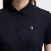 FILA Heritage Fashion Simple Classic Retro Casual Light Business Versatile Comfortable Knitted Short Sleeve Polo Shirt Women tops F51W628101FNV