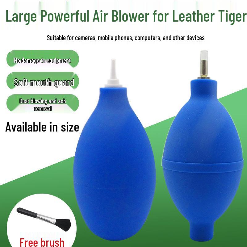 

Powerful Air Blower for Cleaning Dust, Ear Washing, Keyboards, Succulents, and Leather. Small Blower + Brush