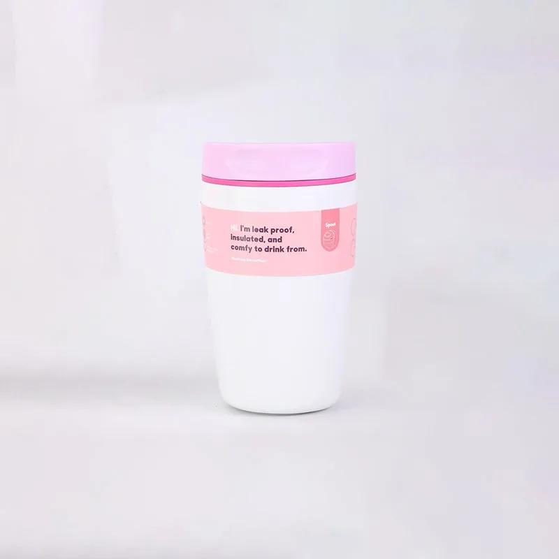 12/20oz Coffee Cup Simple Fashion Stainless Steel Vacuum Cup Men's & Women's Coffee Cup Outdoor Sports Portable Cup Couples Mugs