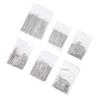 410PCS Cotter Pin Assortment Kit In 6 Different Sizes Galvanized Steel Heavy Duty Straight Shaped Hardware Pins for