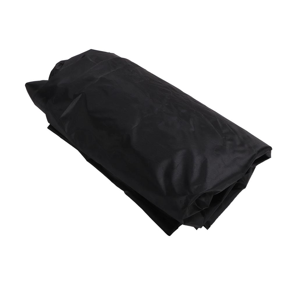 10ft Swimming Pool Cover Round Shape Oxford Cloth Dustproof Black Winter Pool Cover for Barbecue Grill
