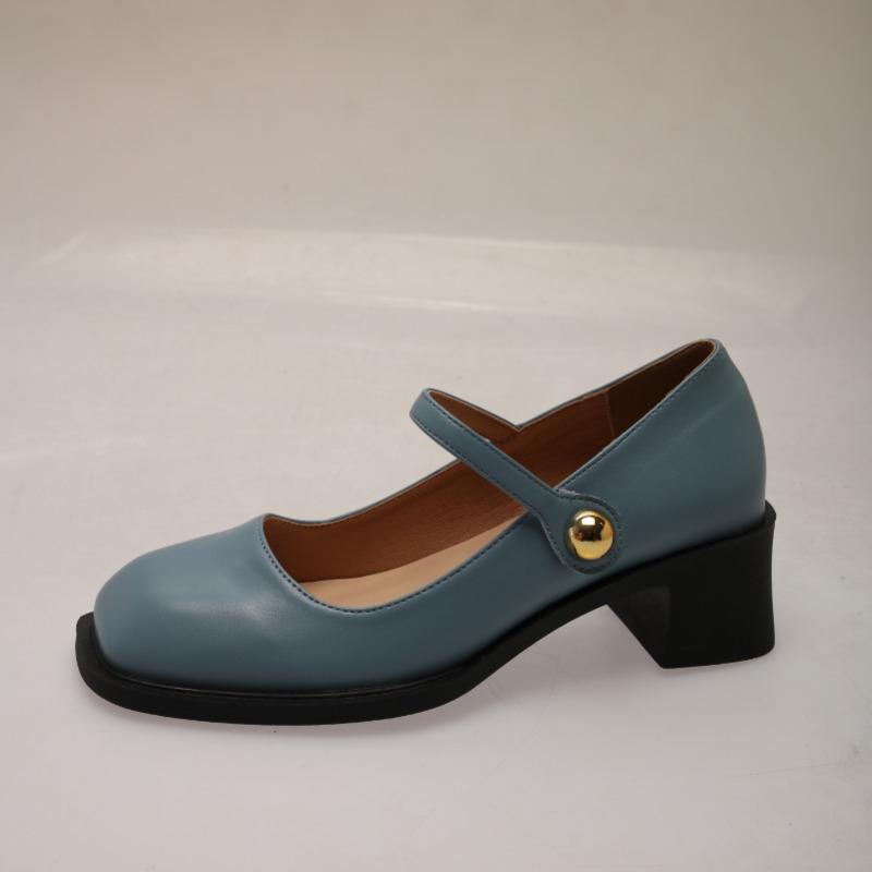 

Мода Большой размер 35-43 Новые женские туфли-лодочки Мэри Джейн Женский модный дизайн Толстый высокий каблук Туфли Женские Вечеринка Офисная обувь 43 синий