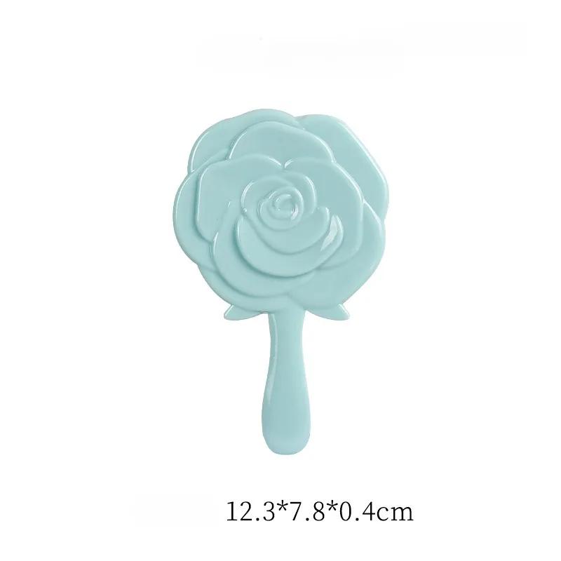 3D Stereo Retro Rose Flower Shape Cosmetic Makeup Mirror Compact Hand Mirror Girl Birthday Gifts