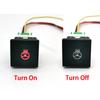 1PC DC12V Car LED DRL Camera Power ON off Fog Light Switch Button with wire For Golf 6 Jetta MK6 Scirocco Touran 2006 - 2012