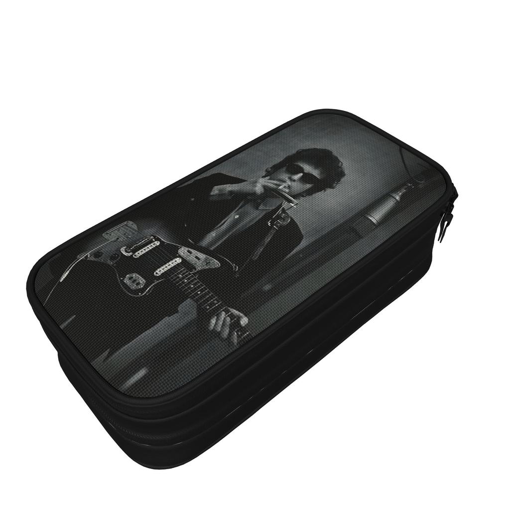Bob Dylan Singer Pencil Case Double Layer Large-capacity School Accessories Pencil Box Gift
