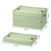 Portable Foldable Plastic Storage Box With Lid Household Hand Organizer Container Dorm Books Toys Sundries Storage Bin