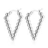 French Premium Stainless Steel Triangle Earrings Niche Design Fashion Plated 18K Splicing Ear Jewelry