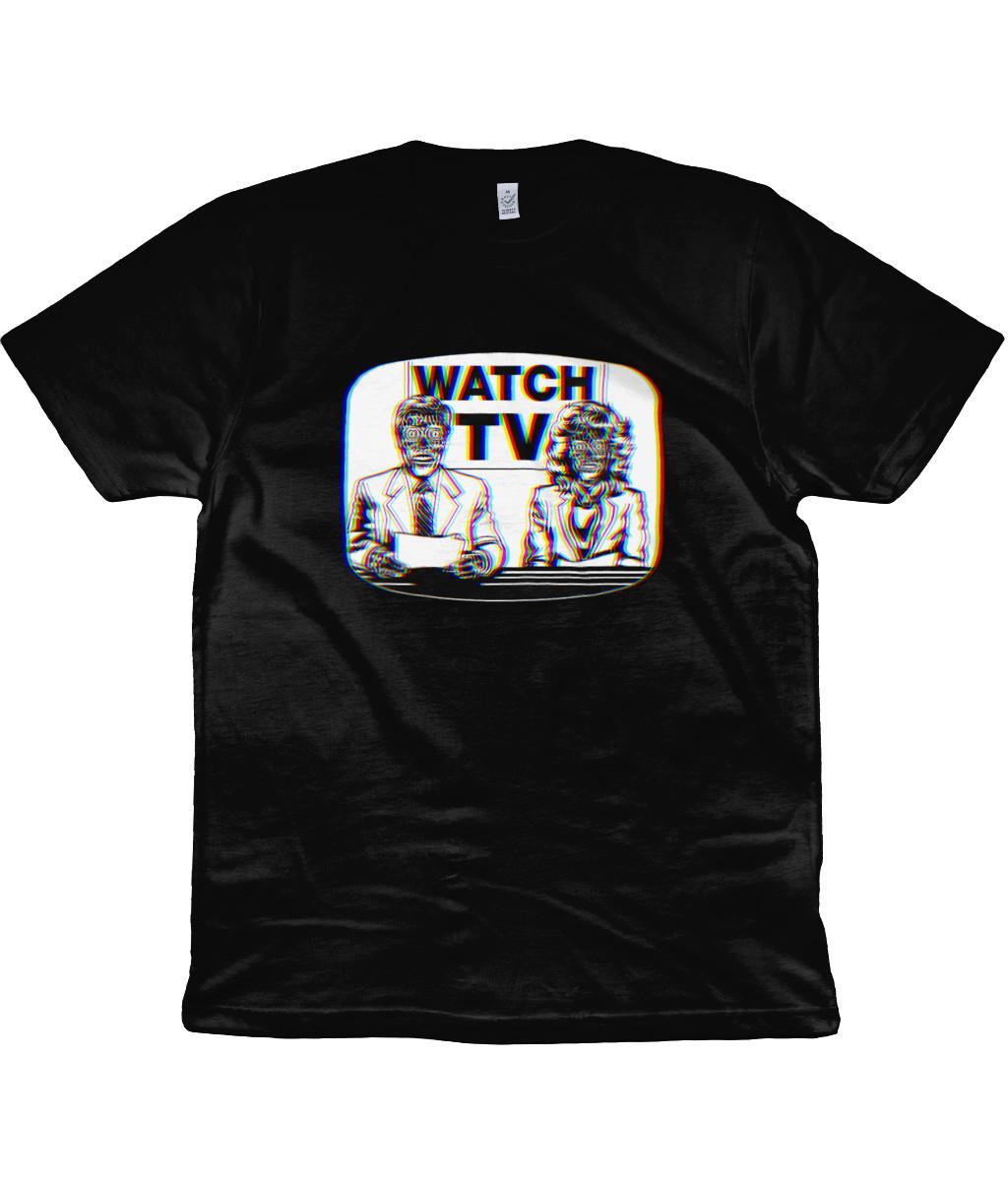 They Live - Watch TV - RGB - Organic T-Shirt Mens Womens Tees Top - John Carpenter - 1988 3XL