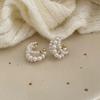 French Retro Pearl Beaded Three-Layer No-Piercing Ear Clip - Stylish, Elegant, High-End Cartilage Earring
