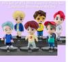 Set of BTS Mini Figure 6-Piece Set Collection, Decorative Art Toy