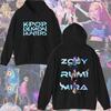 KPop Devil Hunter Sweatshirt Hooded Children's Spring and Autumn Outfit Rumi Mira Zoey Cartoon Anime Girl Long Sleeved Top