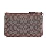 Coach Wristlet Monogram Canvas With Leather Handheld Clutch Mahjong Bag Small Women clutch Burgundy 5476-B4RH5