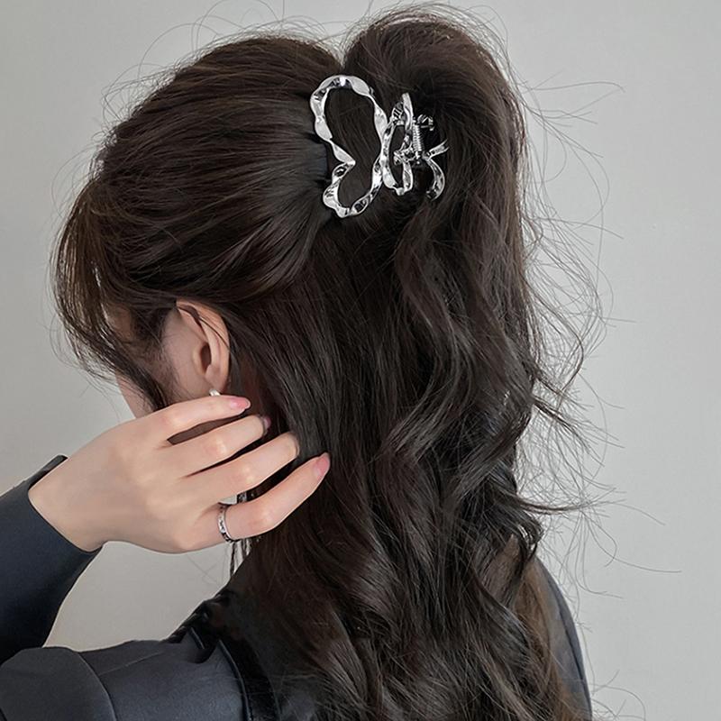 

Необычная металлическая заколка-бабочка для волос, полая, зажимы-крабы, заколка-шпилька, зажимы-акулы, женский головной убор, аксессуары для волос, подарок
