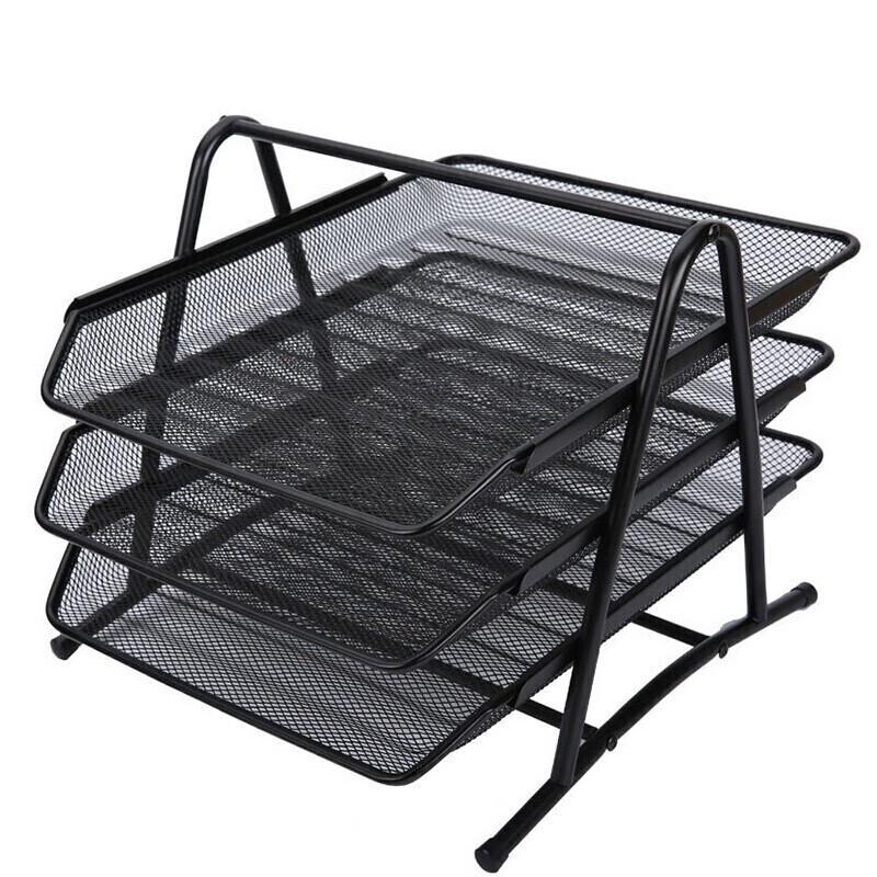 M&G Three-Tier Metal File Tray