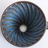 V60 Ceramic Coffee Dripper,High-Temperature Fired with Blue Glaze,Vintage Conical Filter Cup for Home and Gifts